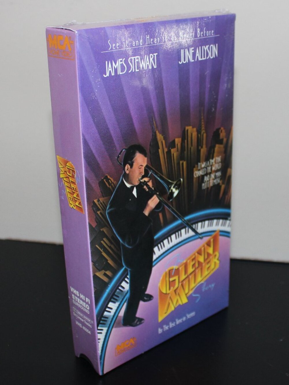 3/$55❤️sealed 1986 The Glenn Miller Story 1953 VHS James Stewart June Allyson